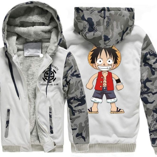 WhyKiki Maglietta Uomo One Piece Monkey D. Luffy | T-Shirt Ruffy Stampata 100% Cotone Taglia S